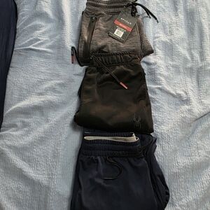 Spyder Jogger Pants Set - Gray, Black, and Navy